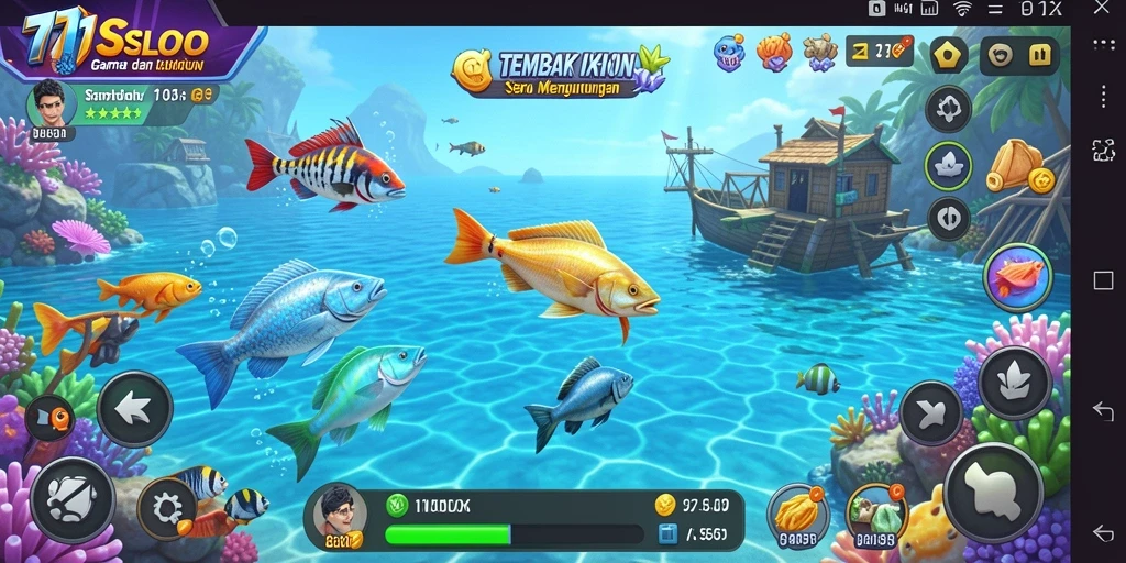 Screenshot gameplay Tembak Ikan yang seru dan menantang.