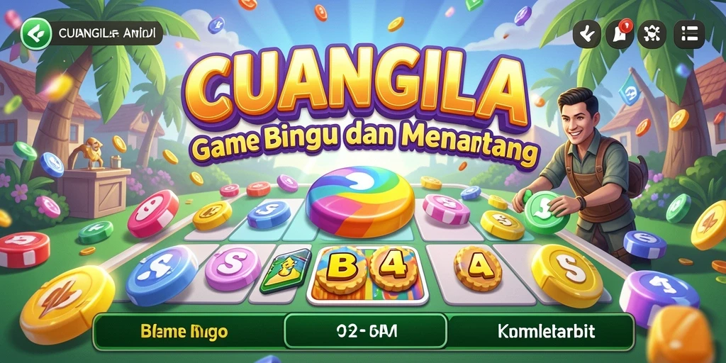 Tampilan gameplay seru pada aplikasi Bingo CUANGILA.