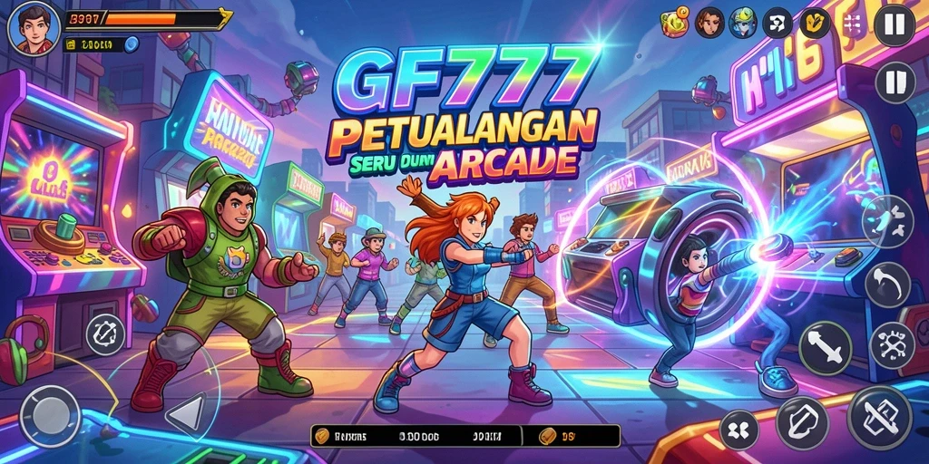 Tampilan gameplay GF777 yang penuh warna dan seru.