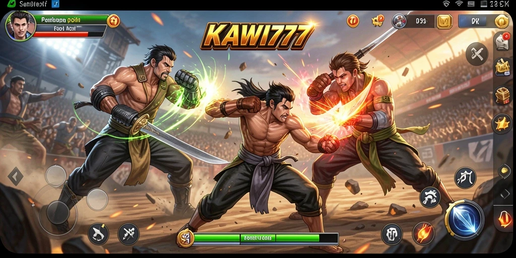 Tampilan gameplay KAWI777 yang penuh aksi seru dan mendebarkan.