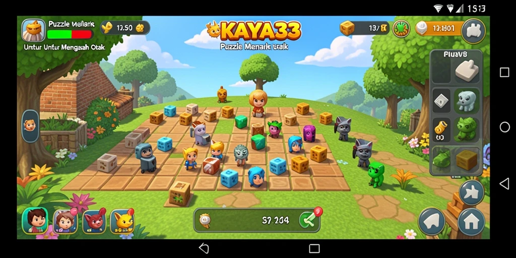 Tampilan gameplay KAYA33 menantang dan penuh warna.