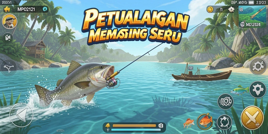 Tangkapan ikan besar dalam gameplay MPO2121 yang seru.