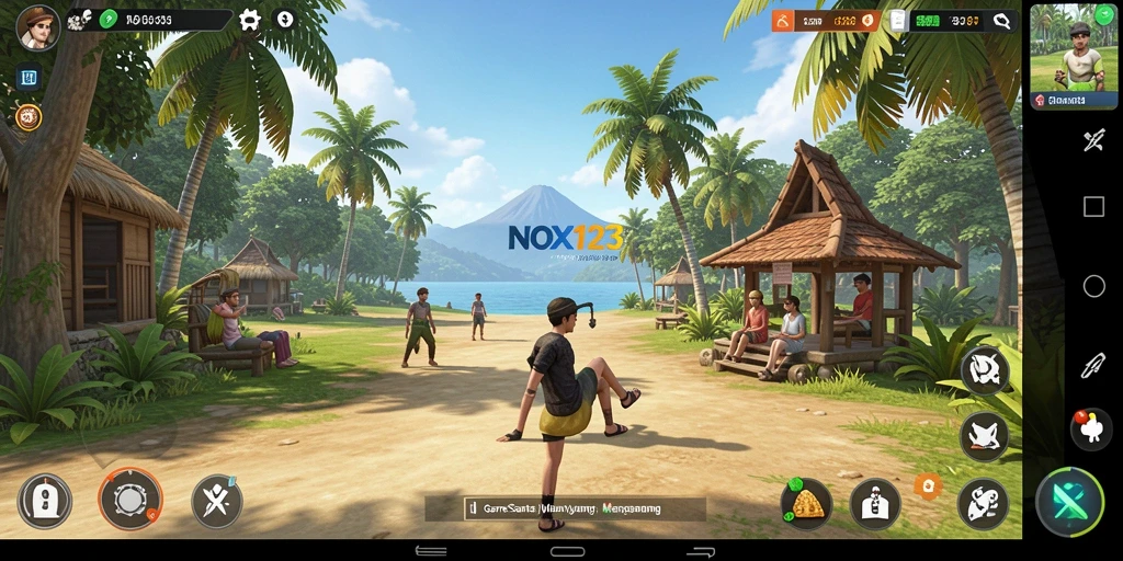 Gameplay NOX123 yang mengasyikkan dan penuh warna.