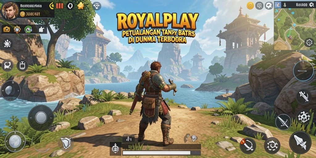 Gameplay <strong>ROYALPLAY</strong> di dunia terbuka yang menawan.