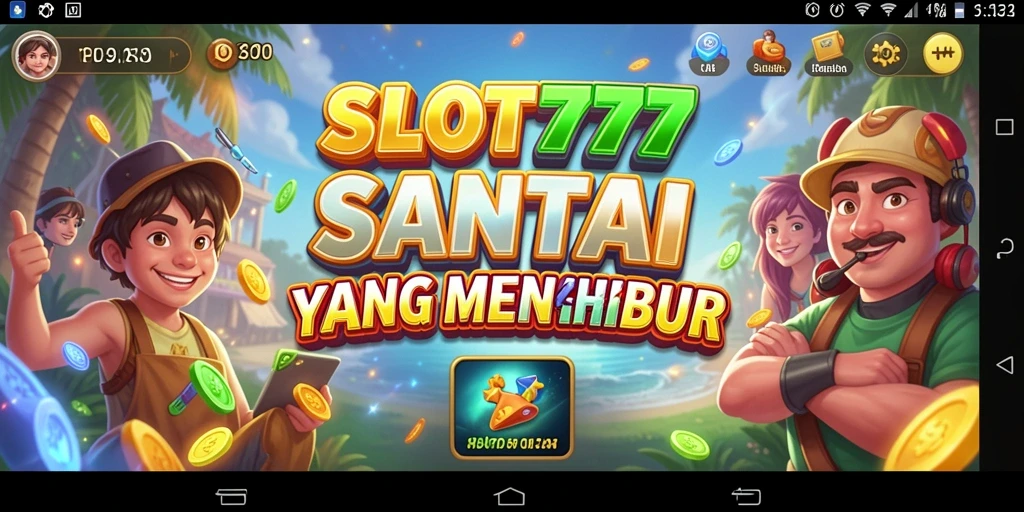 Screenshot utama menampilkan gameplay santai dari SLOT777.