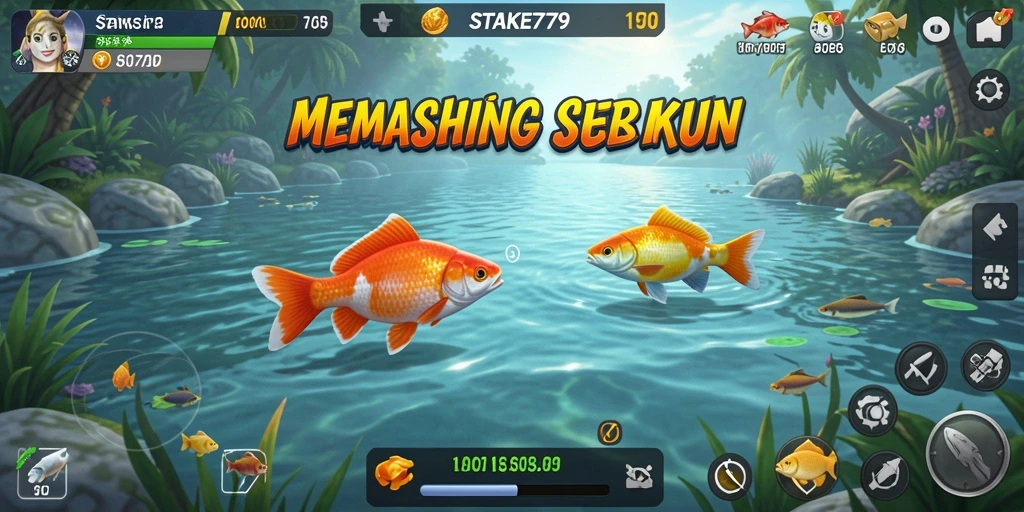 Tangkapan ikan yang spektakuler dalam gameplay Fishing.