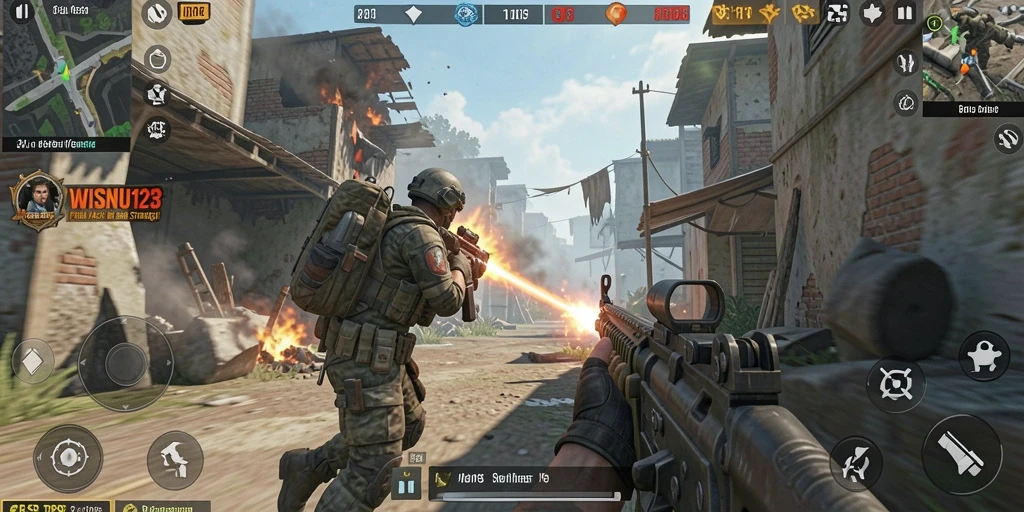 Tampilan menawan gameplay TPS yang intens dan mendebarkan.